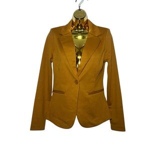 Elegant Women's Mustard Blazer size S New